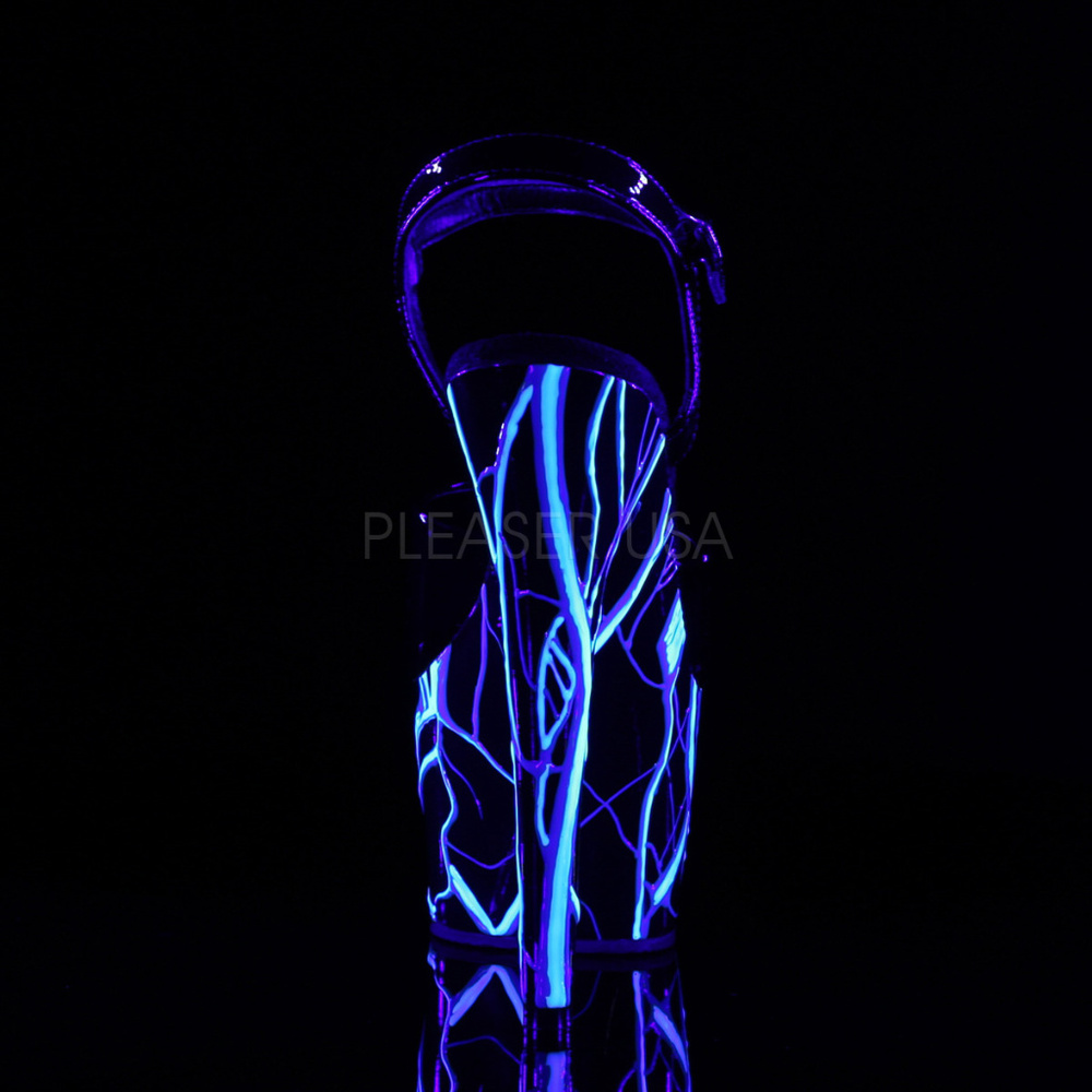 Glow Stiletto Heel Heel Platform Stripper Shoes - Picture 2 of 4